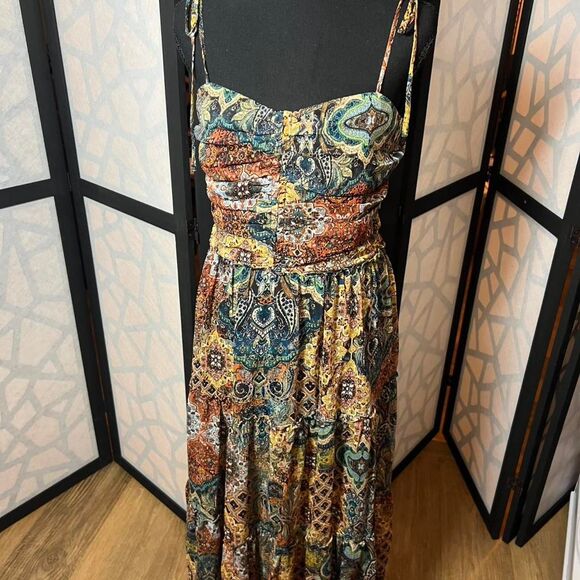 Aqua Dresses & Skirts - Aqua Women's multi-colored maxi Dress size S NWT